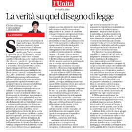 Acqua, Braga: “La verità su quel disegno di legge” – l’Unità