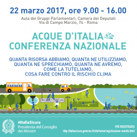 22 MARZO, Giornata Mondiale dell’Acqua