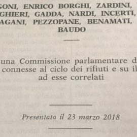 RIFIUTI: “Via libera Commissione Ecomafie: proseguire impegno su legalità ambientale”