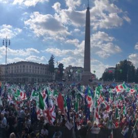 30 settembre 2018, PER L’ITALIA CHE NON HA PAURA, Piazza del Popolo, Roma