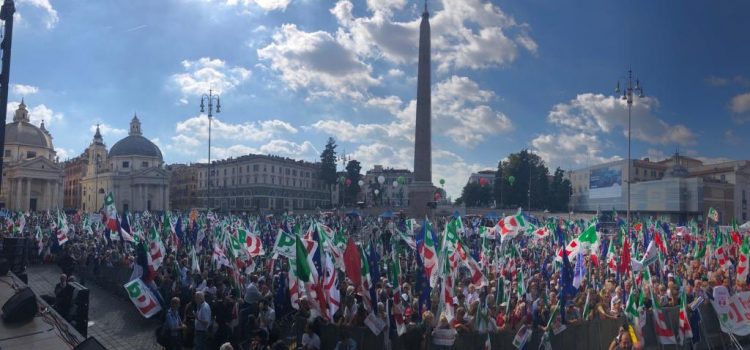 30 settembre 2018, PER L’ITALIA CHE NON HA PAURA, Piazza del Popolo, Roma
