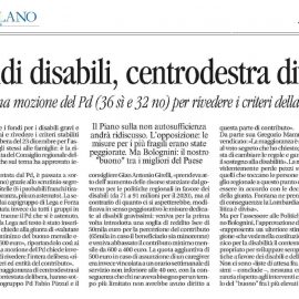 FONDO DISABILITA’: “Dalla parte dei più deboli”