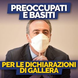 COVID-19, SANITA’ LOMBARDA: “Preoccupati e stupidi da Gallera. La Lombardia merita di meglio”