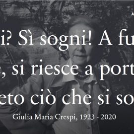 FAI: “Ci lascia Giulia Maria Crespi, fondatrice e presidente onoraria del Fai, esempio di passione per la vita, la cultura e l’ambiente”