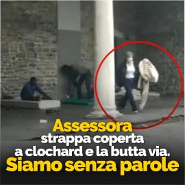 COMO, ASSESSORA STRAPPA LA COPERTA AD UN SENZATETTO E LA BUTTA VIA. SIAMO SENZA PAROLE