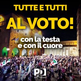 AL VOTO, CON LA TESTA E CON IL CUORE