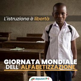 GIORNATA MONDIALE DELL’ALFABETIZZAZIONE: “L’istruzione è libertà”