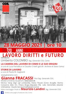 CGIL COMO: "1901-2021, 120 ANNI DELLA CAMERA DEL LAVORO. LAVORO ...