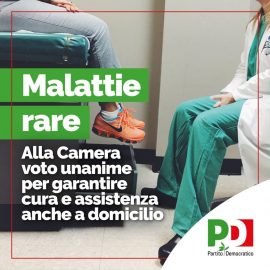 MALATTIE RARE, CAMERA APPROVA TESTO UNICO ALL’UNANIMITA’