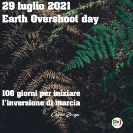 EARTH OVERSHOOT DAY: “100 giorni per iniziare l’inversione di marcia”