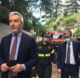 MALTEMPO NEL COMASCO, MINISTRO DELLA DIFESA SUL LAGO DI COMO