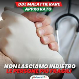 MALATTIE RARE: “Una bella notizia, il Testo Unico sulle Malattie Rare è finalmente legge”