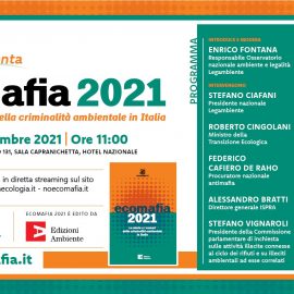 AMBIENTE, RAPPORTO ECOMAFIA 2021: “Oltre 95 reati al giorno contro l’ambiente, 4 ogni ora”