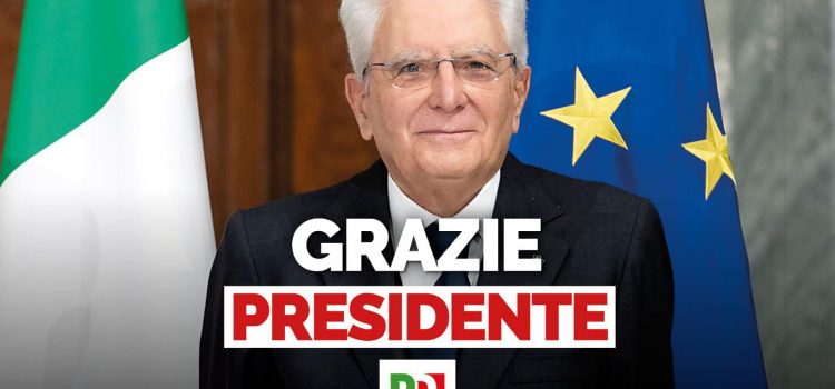 QUIRINALE 2022: “Grazie Presidente Mattarella”
