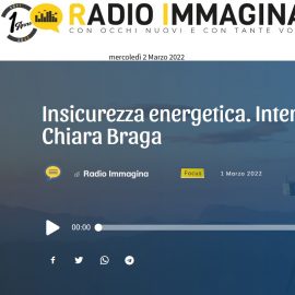 INSICUREZZA ENERGETICA E GUERRA RUSSIA-UCRAINA, INTERVISTA A RADIO IMMAGINA