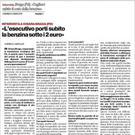 INTERVISTA AL QUOTIDIANO “il Manifesto”