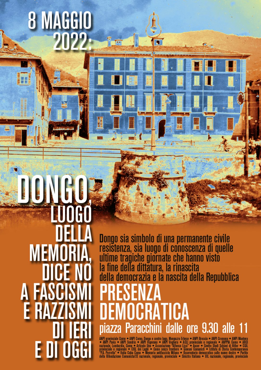 8 MAGGIO, PRESENZA DEMOCRATICA: "Dongo, luogo della memoria, dice NO a