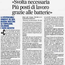 AMBIENTE, AUTOMOTIVE, INTERVISTA A ‘IL MESSAGGERO’