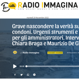 RADIO IMMAGINA: “Grave nascondere la verità sui condoni”