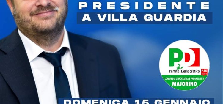 Elezioni Regionali Lombardia PIERFRANCESCO MAJORINO a VILLA GUARDIA | ore 21:00 | Sala consiliare di via Varesina, 72 | VILLA GUARDIA (CO)