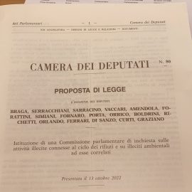 ECOMAFIE: “Iniziato l’iter per istituire la Commissione bicamerale sulle ecomafie”