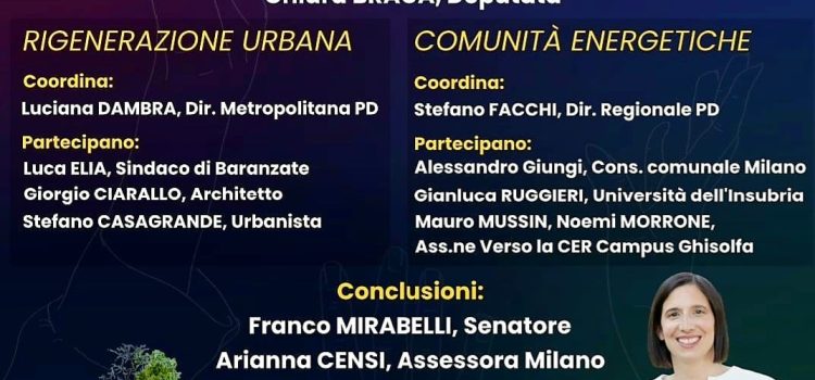 Parte da Noi – Elly Schlein Milano: “CONVERSIONE ECOLOGICA, UNA SFIDA PER IL FUTURO” | ore 18:00 | Circolo PD Rigoldi di Niguarda, in via Hermada, 8 | Milano