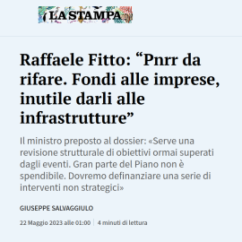 PNRR: “Basta pasticci. Il Governo venga in Aula. Votiamo un atto di indirizzo”