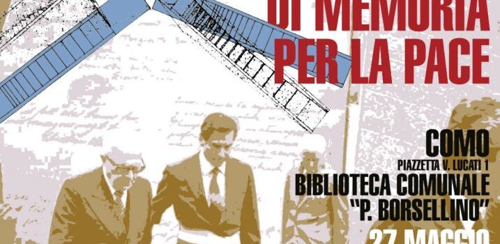 Sabato 27 maggio 2023 | ANPI Como e Istituto di Storia Contemporanea “P.A. Perretta”:  40° Anniversario dell’inaugurazione del MONUMENTO ALLA RESISTENZA EUROPEA | ore 14:30 | Biblioteca Comunale “Paolo Borsellino” | COMO