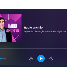 INTERVISTA A ‘RADIO ANCH’IO’ SU RAI RADIO 1