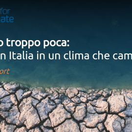 4^ CONFERENZA NAZIONALE SUL CLIMA: “Crisi climatica e crisi idrica in Italia”