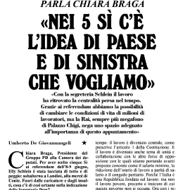 REFERENDUM: “Nei 5 sì c’è l’idea di Paese”