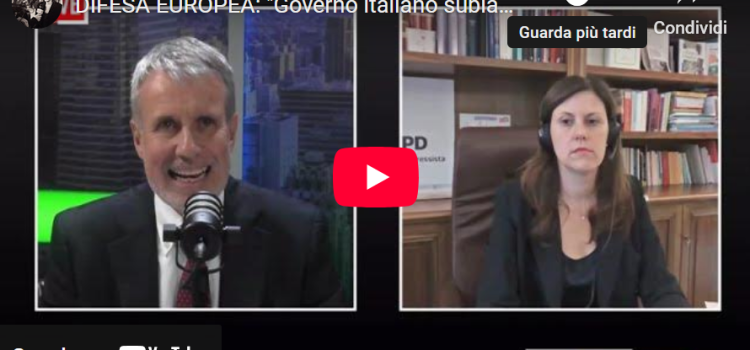 DIFESA EUROPEA: “Governo italiano diviso e sublaterno a Trump”