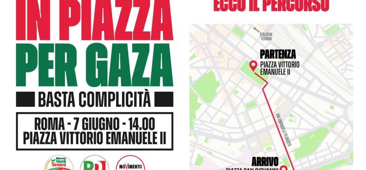 7 GIUGNO, IN PIAZZA PER GAZA