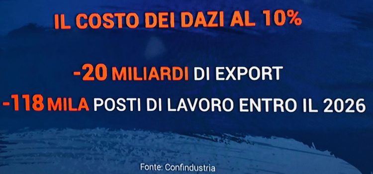 DAZI TRUMP: “Danno reale per l’Italia. Governo ne sottovalute le conseguenze” DAZI TRUMP: “Danno reale per l’Italia. Governo ne sottovalute le conseguenze”