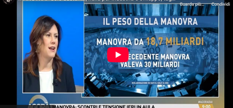 MANOVRA: “Solo austerità, nulla per industria e sviluppo, taglio tasse irrilevante” MANOVRA: “Solo austerità, nulla per industria e sviluppo, taglio tasse irrilevante”