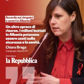 ACCORDO RIMPATRI E CPR IN ALBANIA: “Milioni buttati in Albania potevano essere usati su sicurezza e sanità