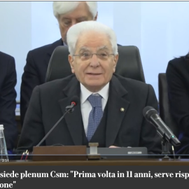 MATTARELLA: “Grave attacco della Presidente Melon”