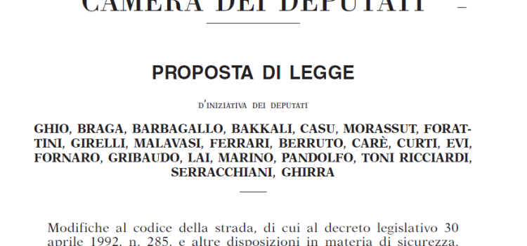 MOBILITÀ ATTIVA: “Proposta a tutela di pedoni, ciclisti per città più sicure e vivibili”