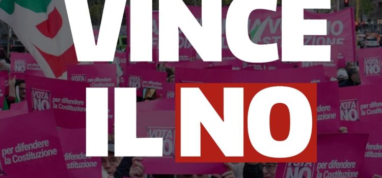 REFERENDUM MAGISTRATURA: “Vince il NO”