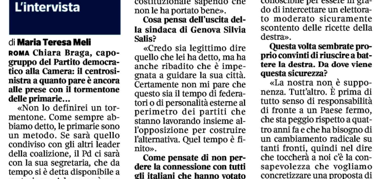 CORRIERE DELLA SERA: “Le sfide per battere la destra”