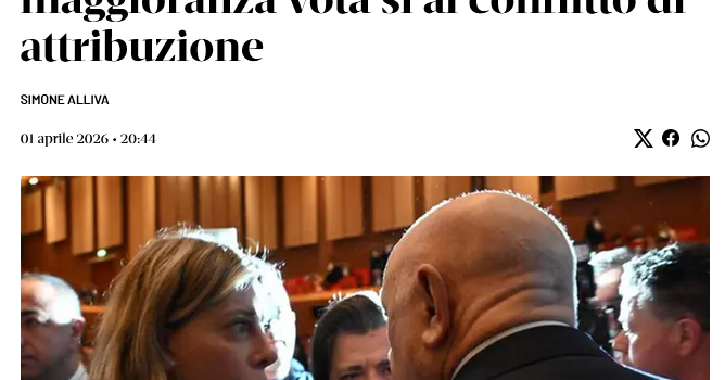 ISTITUZIONI: “Meloni e la destra salvano Bartolazzi. Altro che: ‘Non coprirò più nessuno'”