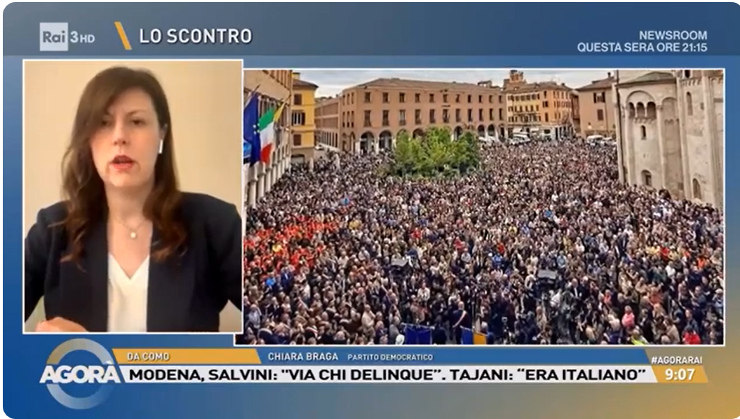 MODENA: “Fatto gravissimo non diventi terreno di strumentalizzazione politica”