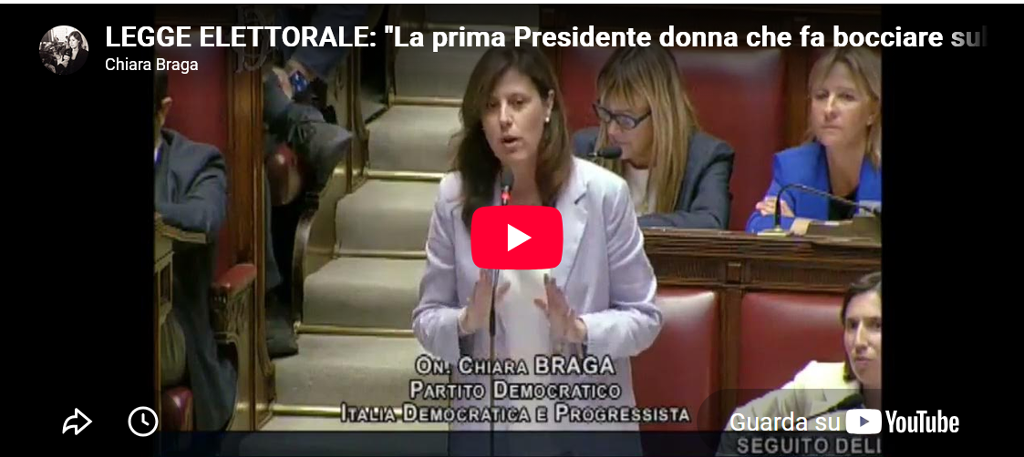 LEGGE ELETTORALE: “La prima Presidente donna che toglie la parità di genere. Imbarazzante”
