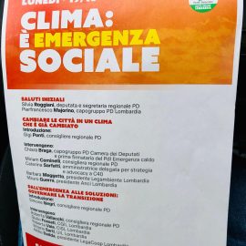 CLIMA: E’ EMERGENZA SOCIALE